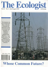 Cover of Ecologist issue 1992-07