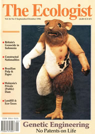 Cover of Ecologist issue 1996-09