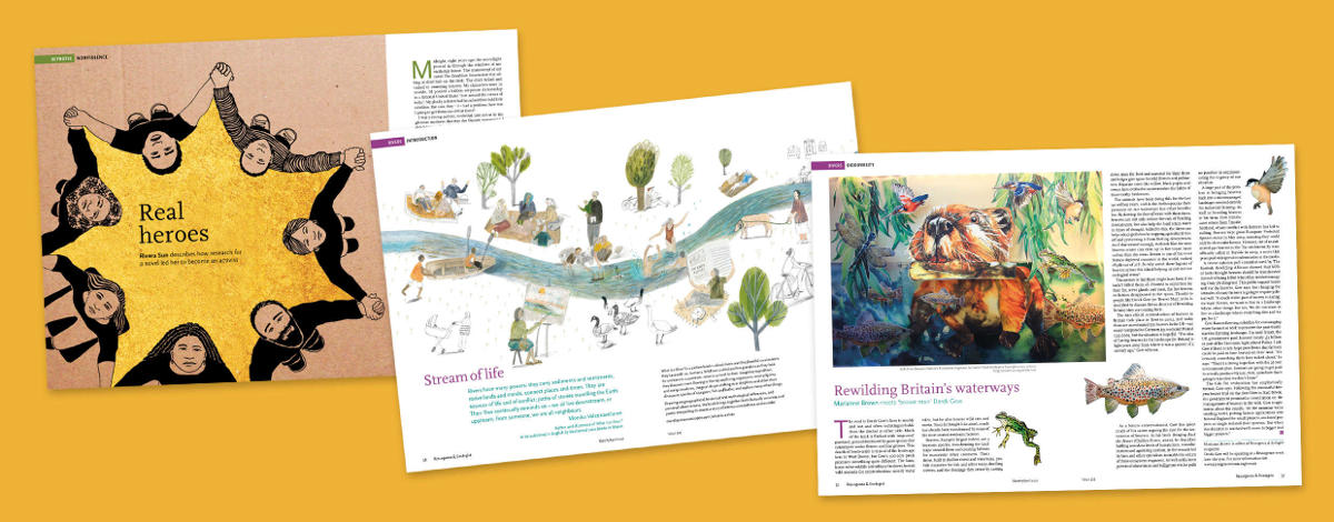 Images from Resurgence and Ecologist Magazine issue 325