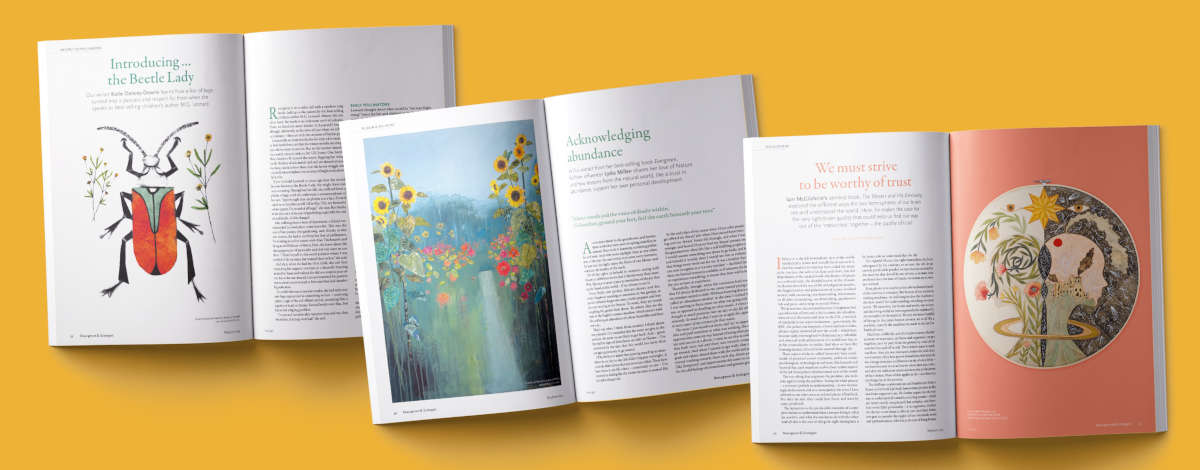 Images from Resurgence and Ecologist Magazine issue 350