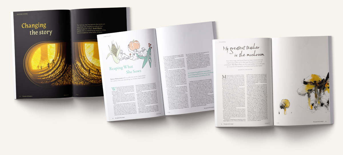 Images from Resurgence and Ecologist Magazine issue 356