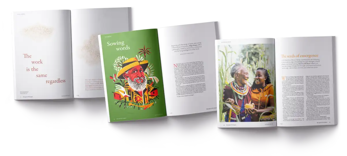 Images from Resurgence and Ecologist Magazine issue 358